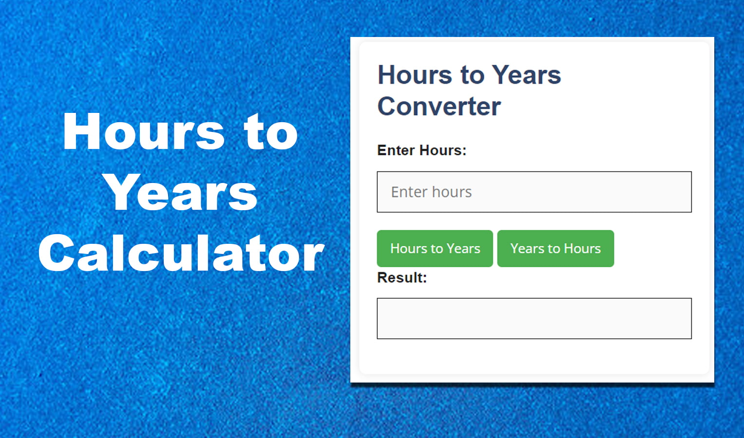 hours-to-years-calculator